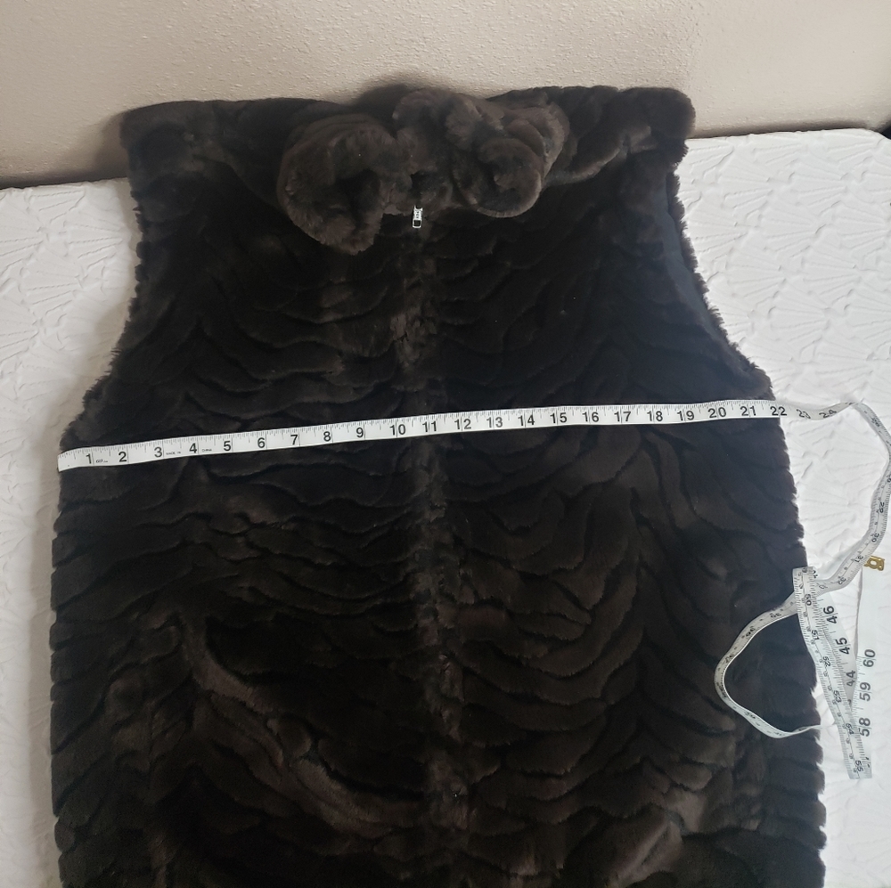 Duffel faux fur vest,  size S